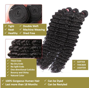 Brazilian Hair Water Wave Curly Bundles