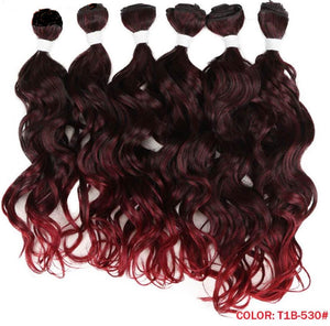 Deep Wave Brown Synthetic Hair