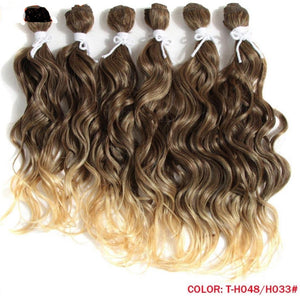 Deep Wave Brown Synthetic Hair