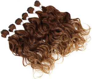 Deep Wave Brown Synthetic Hair