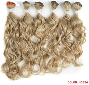 Deep Wave Brown Synthetic Hair