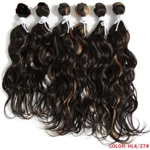 Deep Wave Brown Synthetic Hair