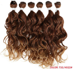 Deep Wave Brown Synthetic Hair