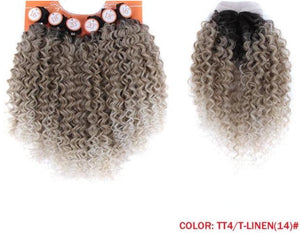 Curly Hair Middle Part Lace Front