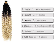 Load image into Gallery viewer, Crochet Hair Free Tress Water Wave
