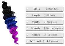 Load image into Gallery viewer, Deep Wave Synthetic Hair Extension