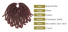 Load image into Gallery viewer, Black Red Synthetic Hair Braiding