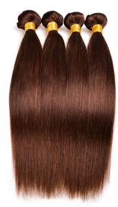 Straight Brown Human Hair Closure