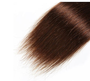 Straight Brown Human Hair Closure