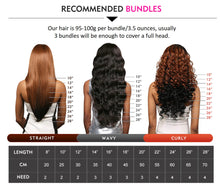 Load image into Gallery viewer, Natural Hair Weave Double Drawn