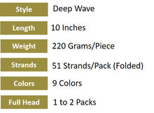 Load image into Gallery viewer, Synthetic Deep Wave Hair Extensions