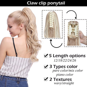 Clip In Ponytail Hair Extension Synthetic