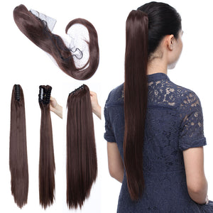 Clip In Ponytail Hair Extension Synthetic