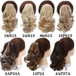 Short Wavy Ponytail Hair Extensions