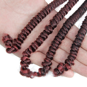 Black Red Synthetic Hair Braiding
