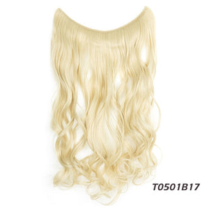 No Clip 22" Halo Natural Wavy Synthetic