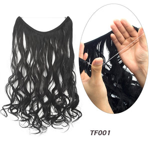 No Clip 22" Halo Natural Wavy Synthetic