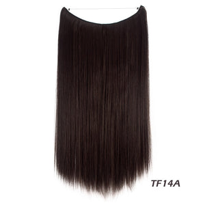 No Clip 22" Halo Natural Wavy Synthetic