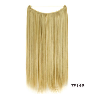 No Clip 22" Halo Natural Wavy Synthetic