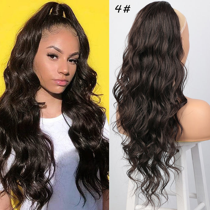 Human Hair Wavy Ponytails