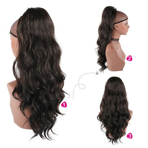 Human Hair Wavy Ponytails