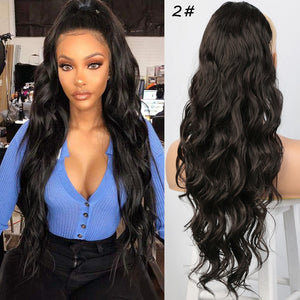 Human Hair Wavy Ponytails