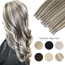 Load image into Gallery viewer, Virgin Hair Double Drawn Natural Straight Seamless Injected