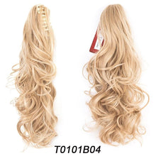 Load image into Gallery viewer, Ponytail Hair Extension 18&quot; Curly Wavy Clip