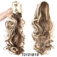 Load image into Gallery viewer, Ponytail Hair Extension 18&quot; Curly Wavy Clip