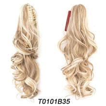 Load image into Gallery viewer, Ponytail Hair Extension 18&quot; Curly Wavy Clip