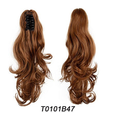 Load image into Gallery viewer, Ponytail Hair Extension 18&quot; Curly Wavy Clip