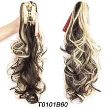 Load image into Gallery viewer, Ponytail Hair Extension 18&quot; Curly Wavy Clip