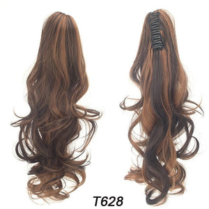 Ponytail Hair Extension 18" Curly Wavy Clip