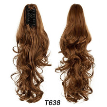 Load image into Gallery viewer, Ponytail Hair Extension 18&quot; Curly Wavy Clip