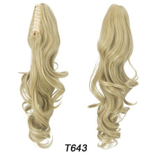 Load image into Gallery viewer, Ponytail Hair Extension 18&quot; Curly Wavy Clip