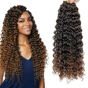 Deep Wave Curly 18 Inch Crochet Braided Hair