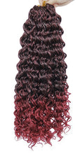 Load image into Gallery viewer, Deep Wave Curly 18 Inch Crochet Braided Hair