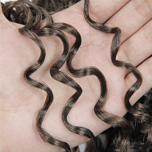 Deep Wave Curly 18 Inch Crochet Braided Hair