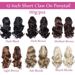 Short Wavy Ponytail Hair Extensions